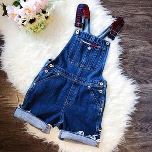 TOMMY HILFIGER VINTAGE DENIM OVERALL SHORTS